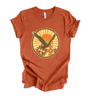 Aztec Bird Sunrise Tee
